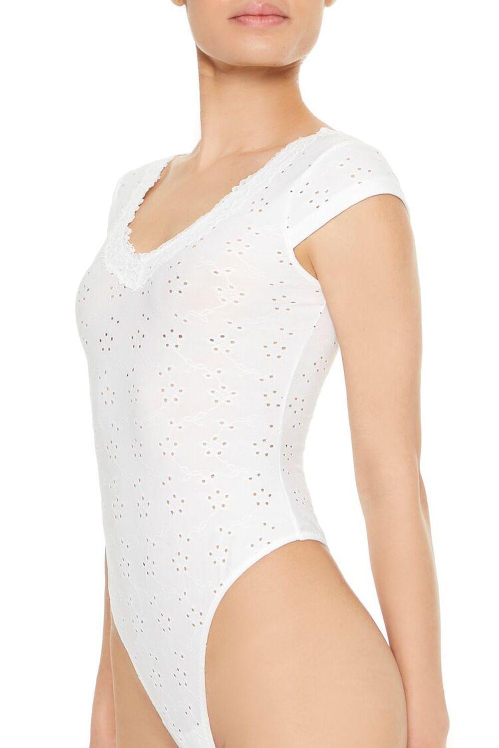 Eyelet Lingerie Thong Bodysuit | Forever 21 Product Image