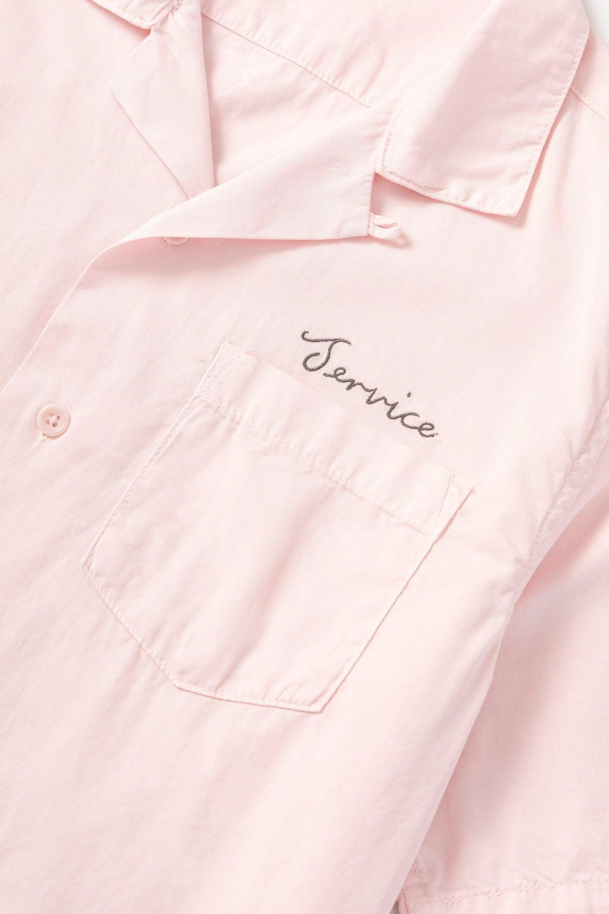 Embroidered Resort Shirt - Dusty Pink Product Image
