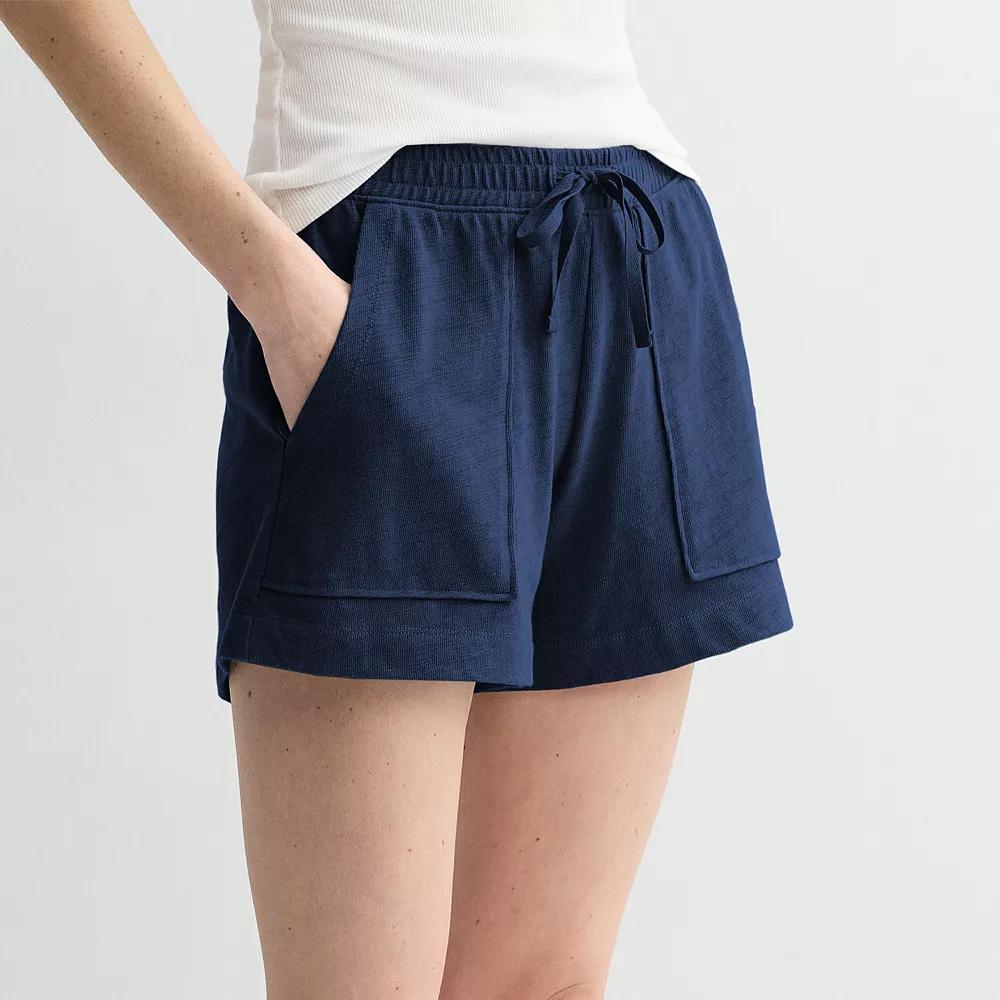 Womens Sonoma Goods For Life Easy Knit Midi Shorts Product Image
