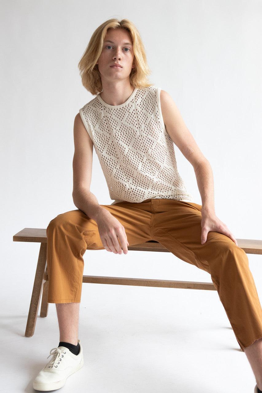 Diamond Crochet Sweater Vest Product Image