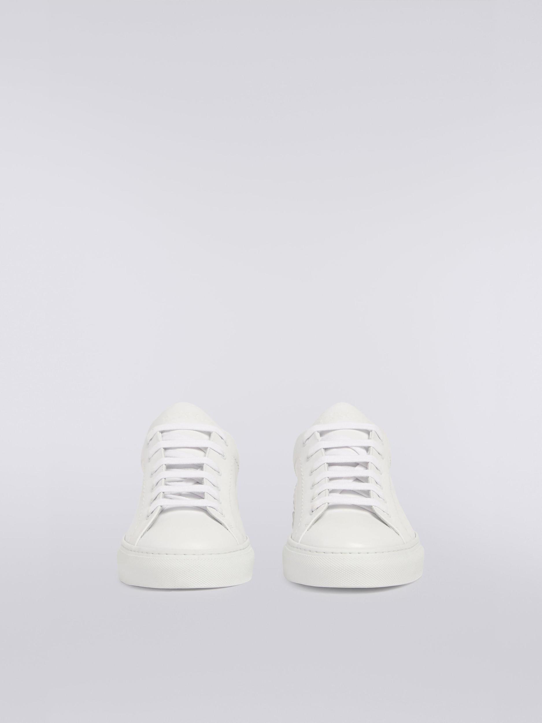 Leather trainers with slub insert Product Image