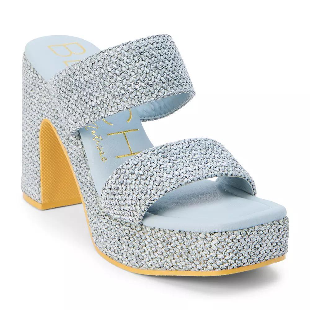 Beach by Matisse Gem Two-Band Women's Platform Sandals, Size: 6, Grey Product Image