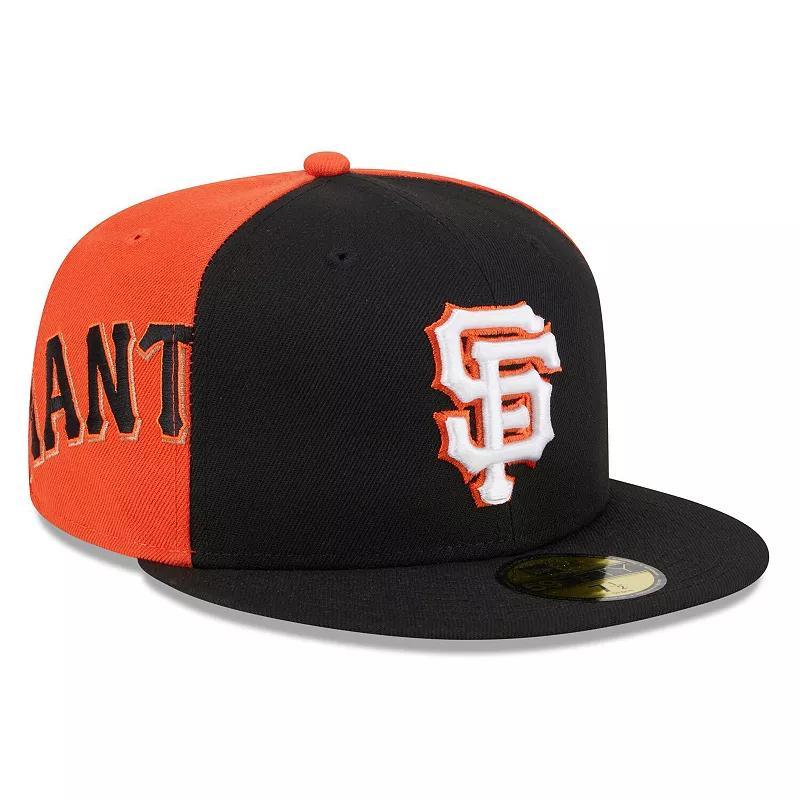 Men's New Era Black/Orange San Francisco Giants Gameday Sideswipe 59FIFTY Fitted Hat, Size: 7 1/4 Product Image