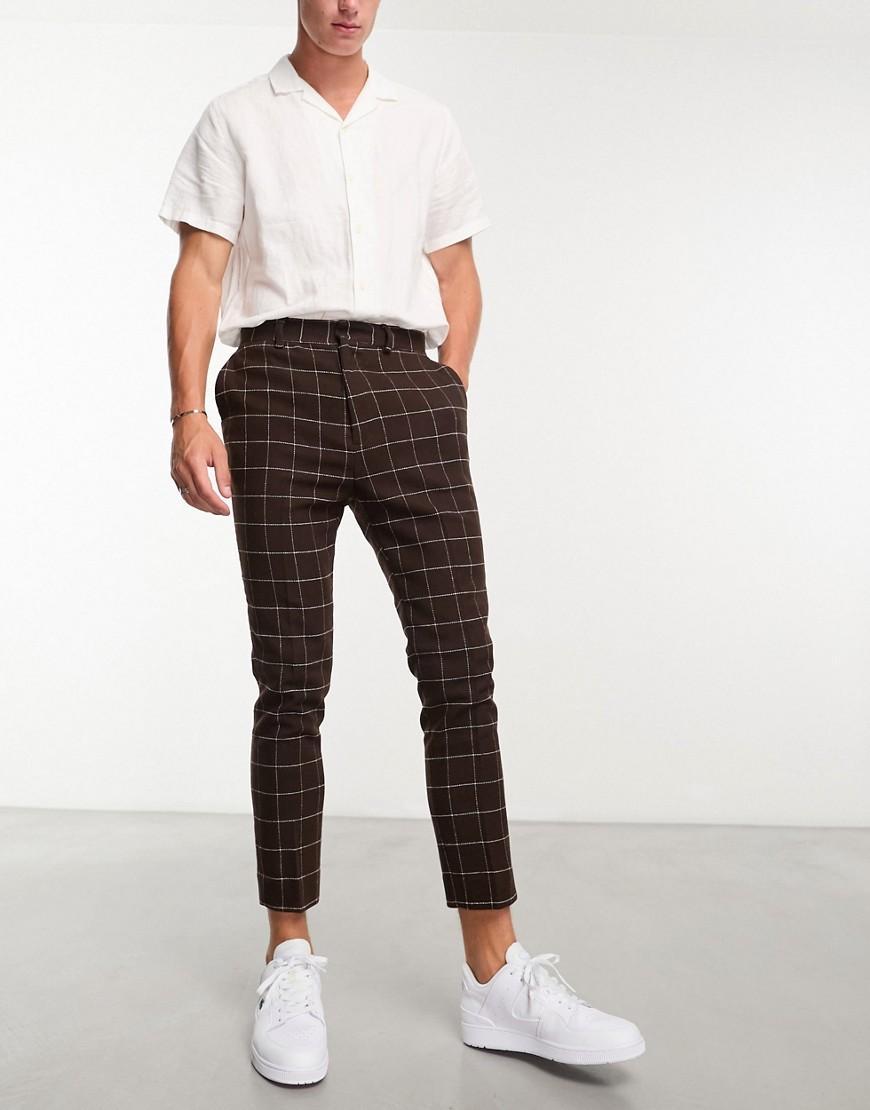ASOS DESIGN tapered wool mix smart pants Product Image