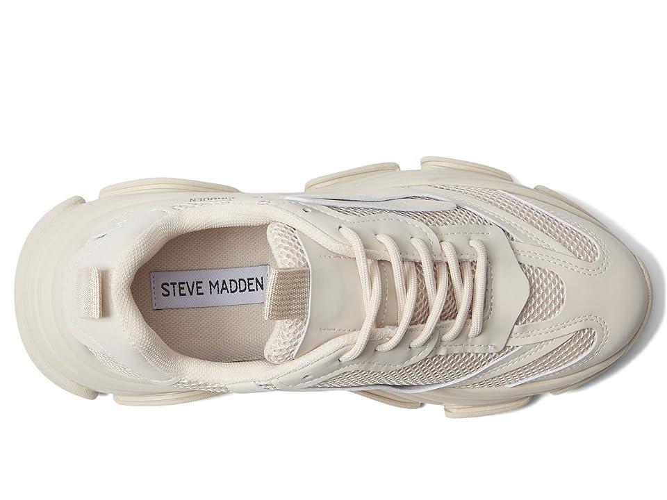 Steve Madden Womens Possession Chunky Lace-Up Sneakers - Black Product Image