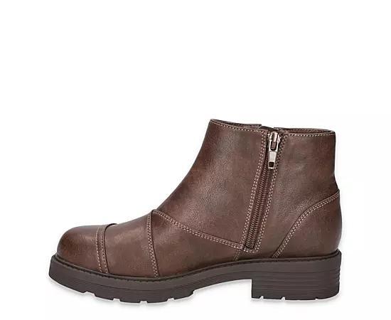Aliah Easy Works by Easy Street Women's Slip Resistant Ankle Boots, Size: 9.5, Brown Product Image