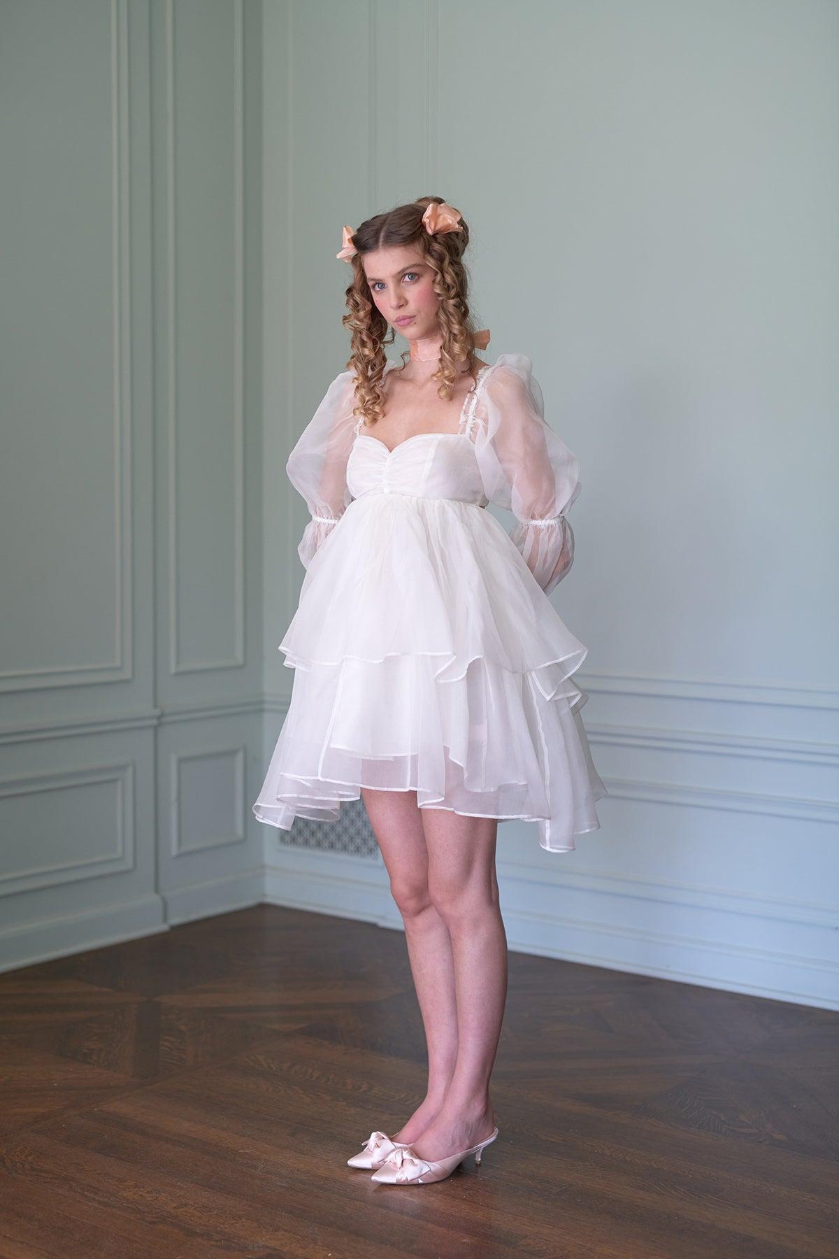 The Silk Gauze Ivory Moonlight Dress Product Image