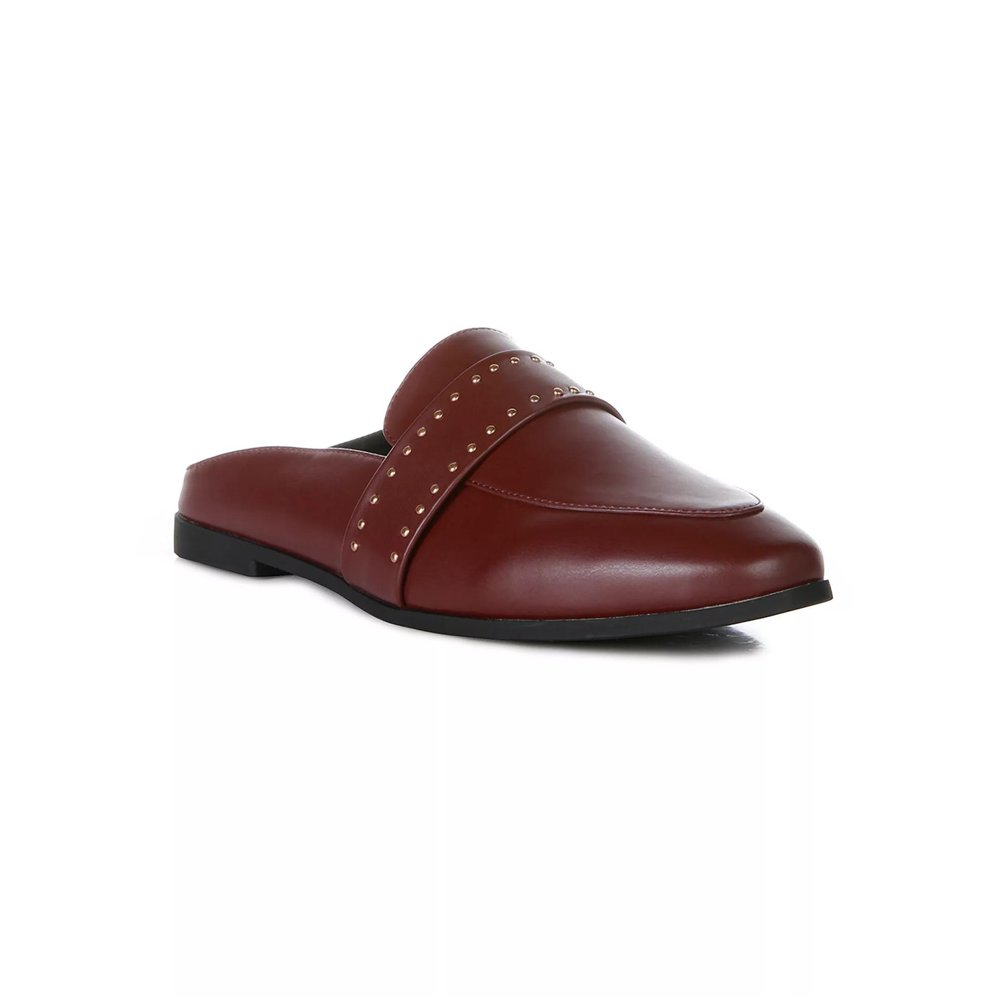 London Rag Walkout Women's Studded Mules, Size: 5, Red Product Image