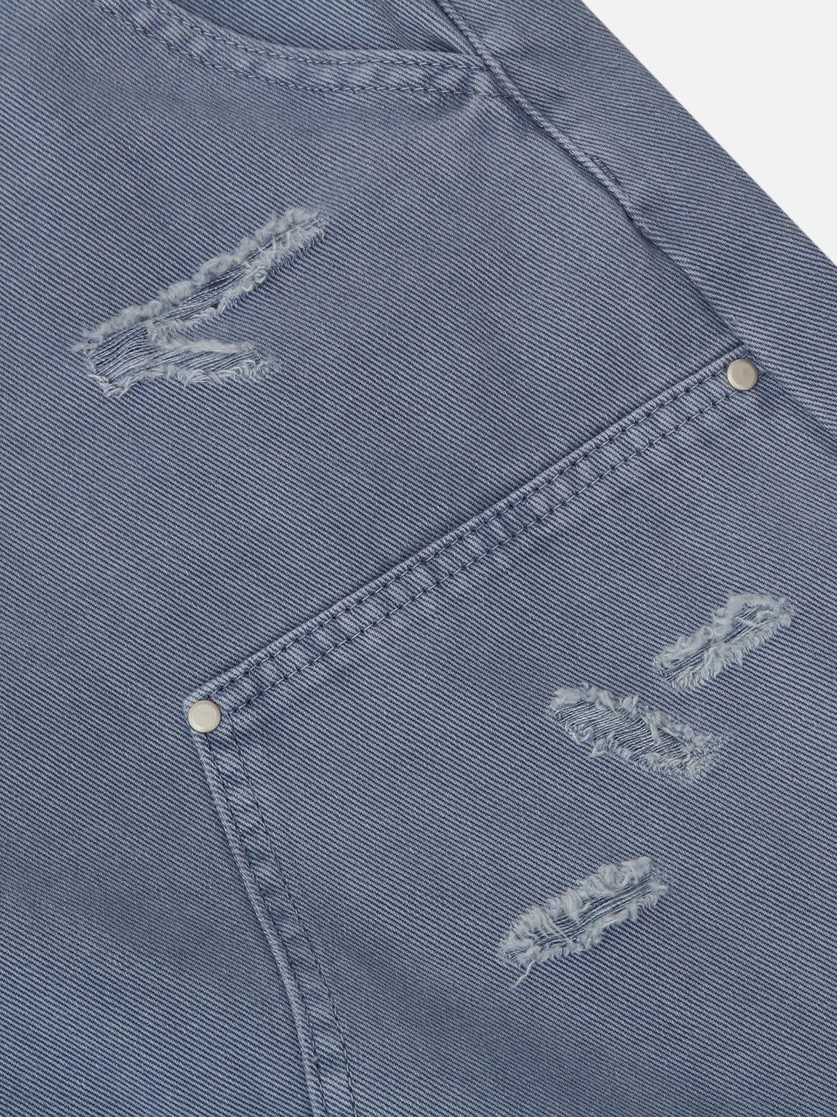 Aelfric Eden Washed Double Knee Baggy Barrel Jeans Product Image