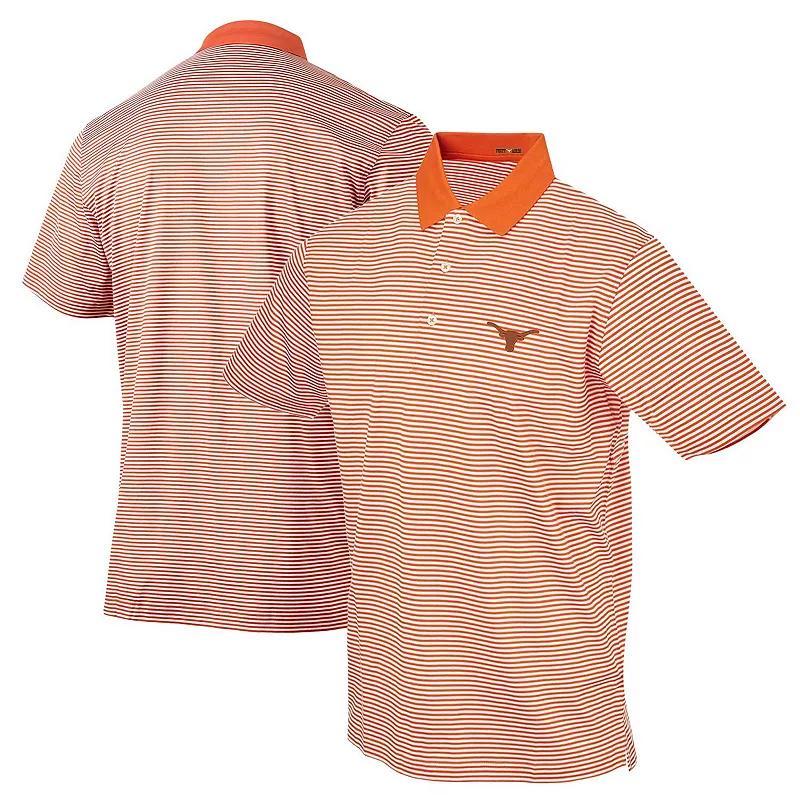 Mens Texas Orange Texas Longhorns Forty Acres Commander Supima Stripe Polo Product Image