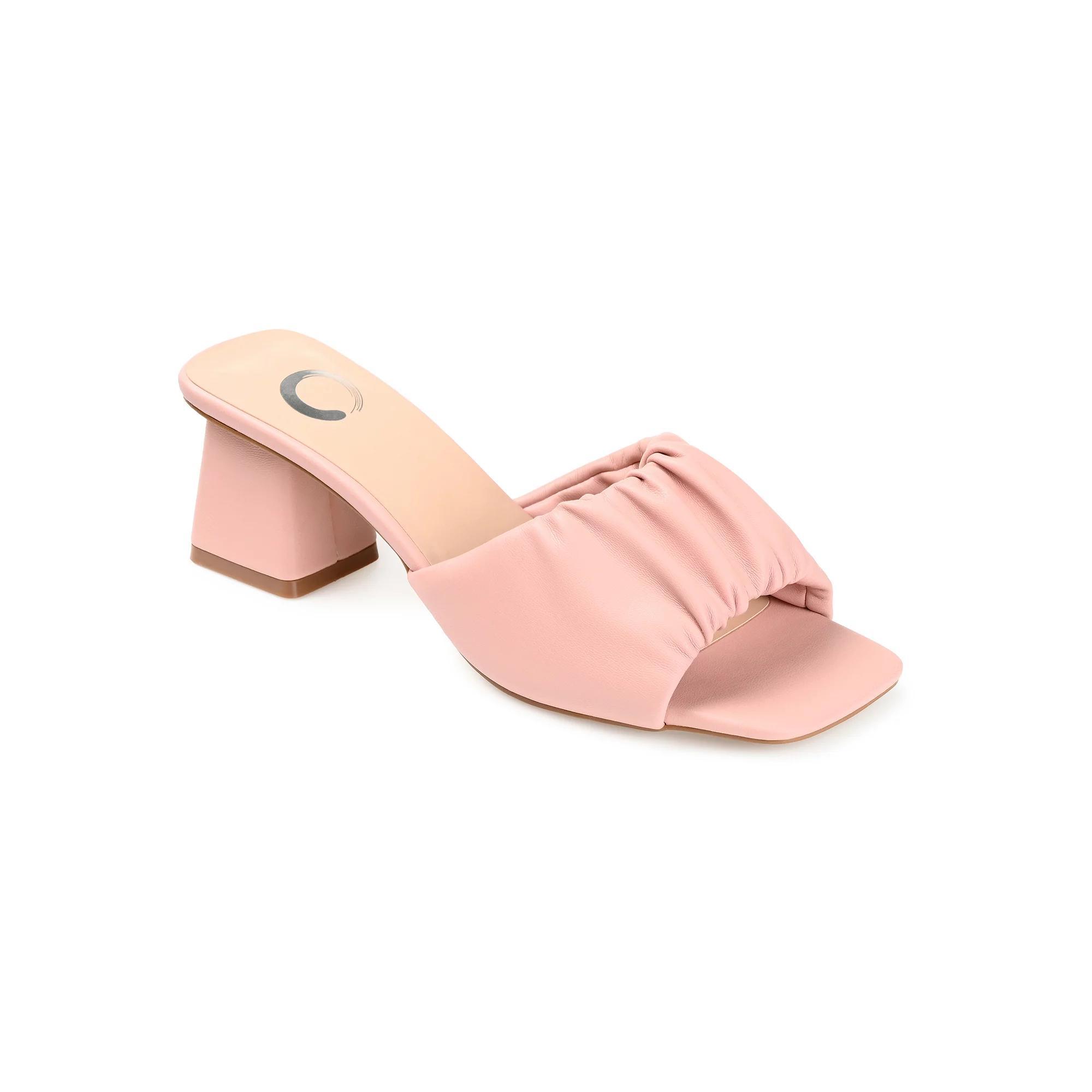 Journee Briarr Women's Heeled Slide Sandals, Size: 9.5, Pink Product Image