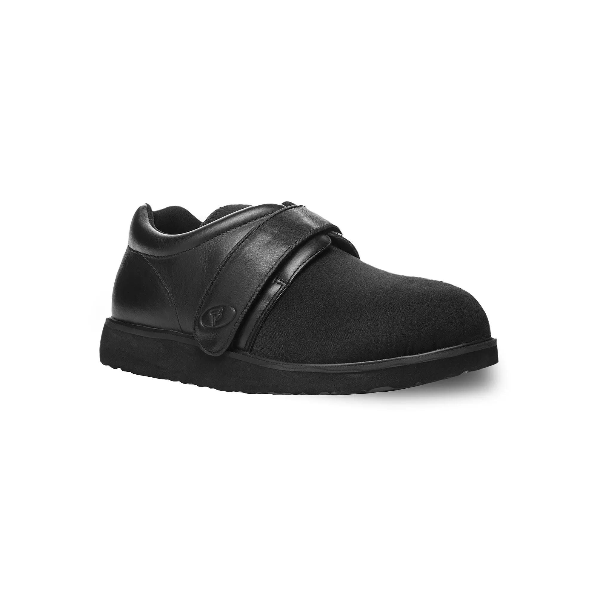 Propet PedWalker 3 Strap Men's Walking Shoes, Size: 10.5 Medium, Black Product Image