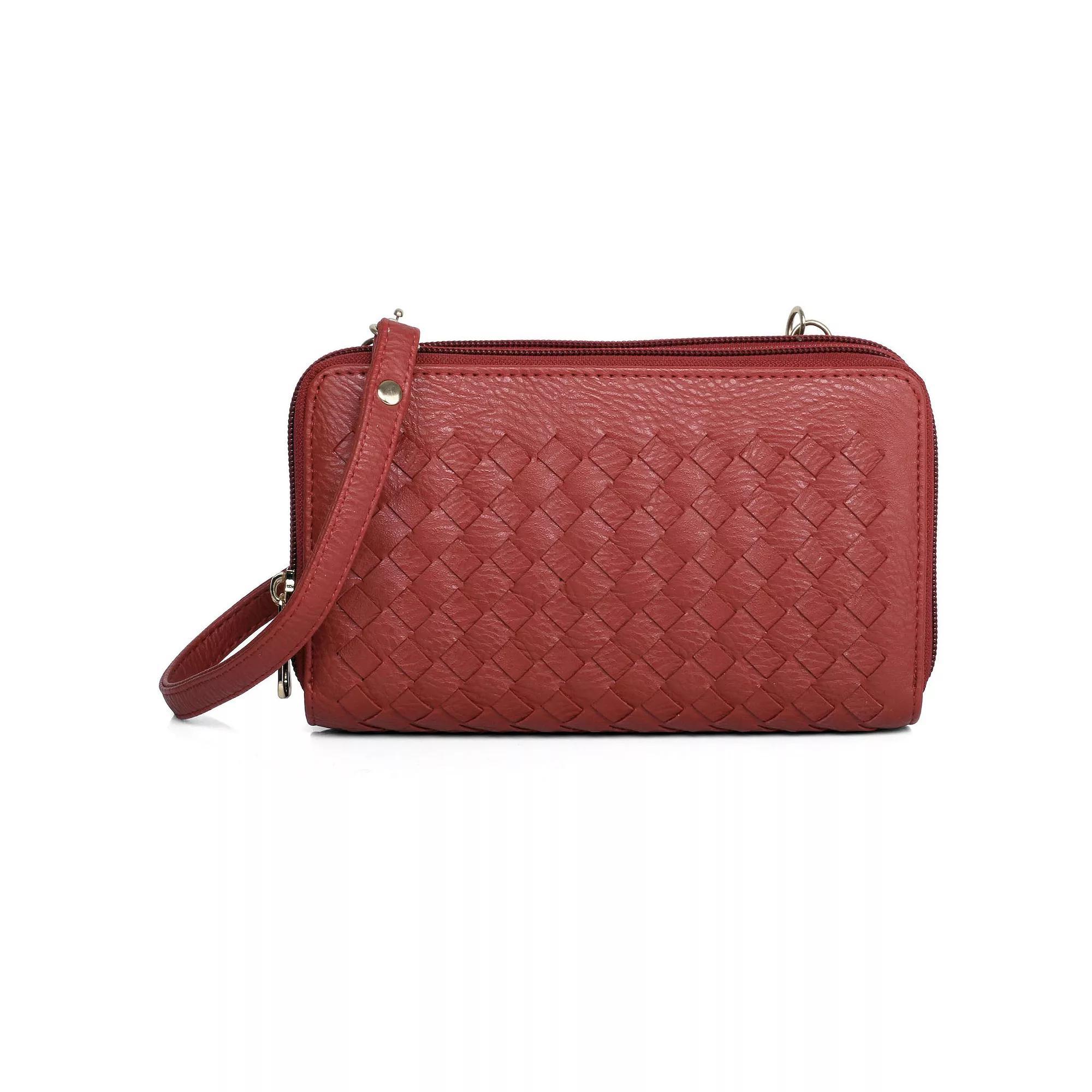 Womens Karla Hanson RFID-Blocking Ellen Woven Crossbody Phone Wallet Product Image