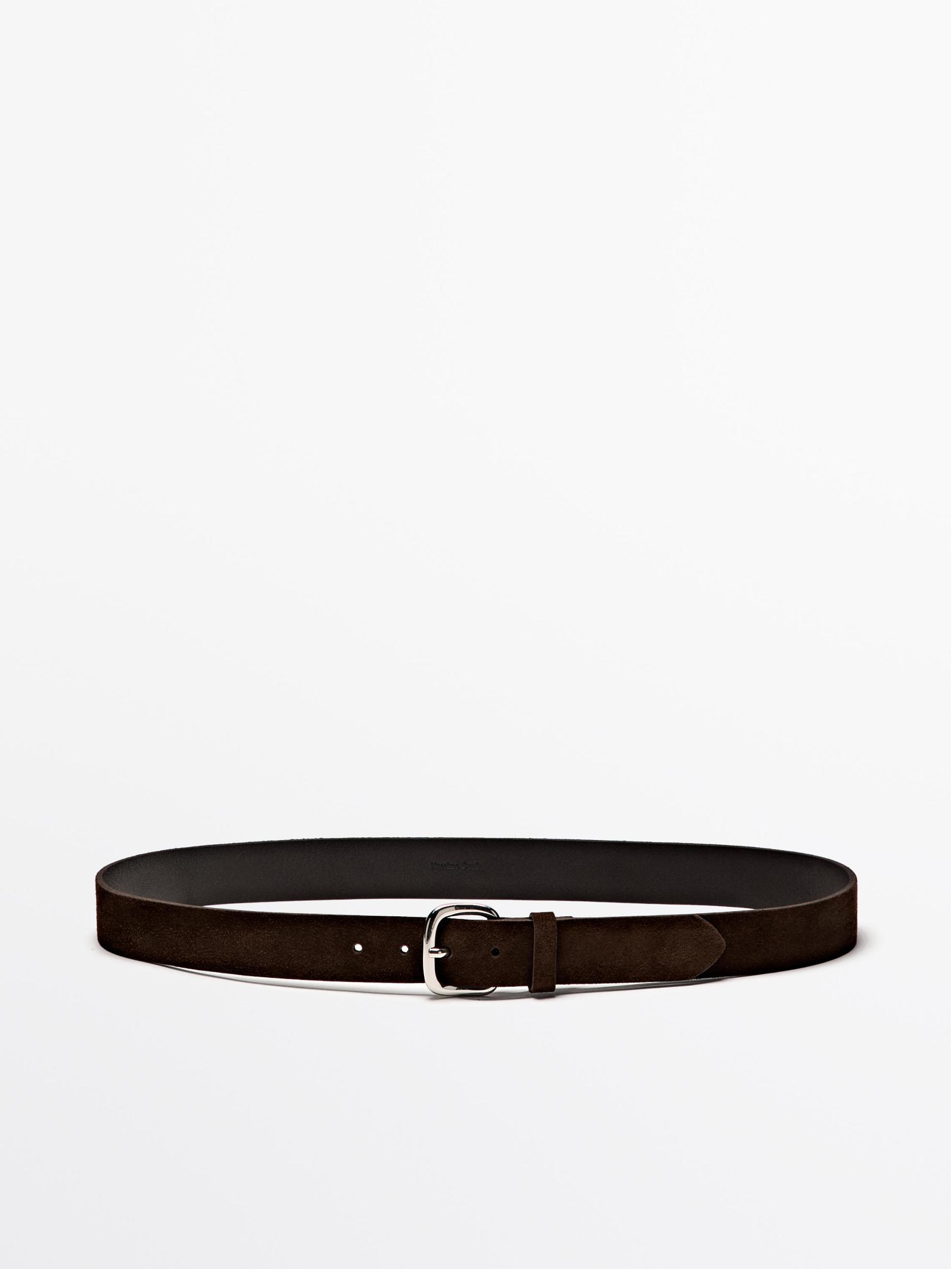 Plush nappa leather belt Product Image