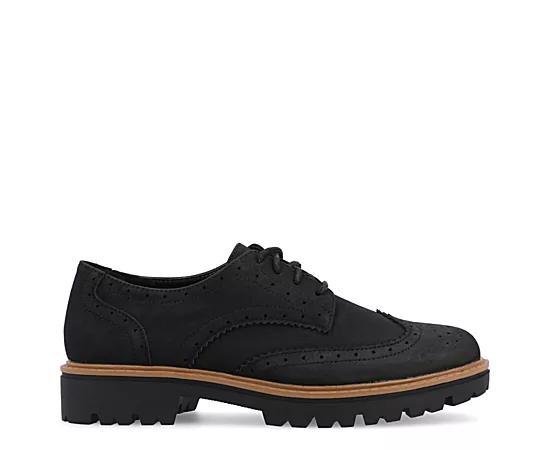 Journee Claudiya Tru Comfort Foam Womens Oxford Shoes Brown Product Image