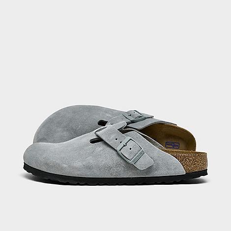 Birkenstock Womens Boston Suede Soft Footbed Clogs Product Image