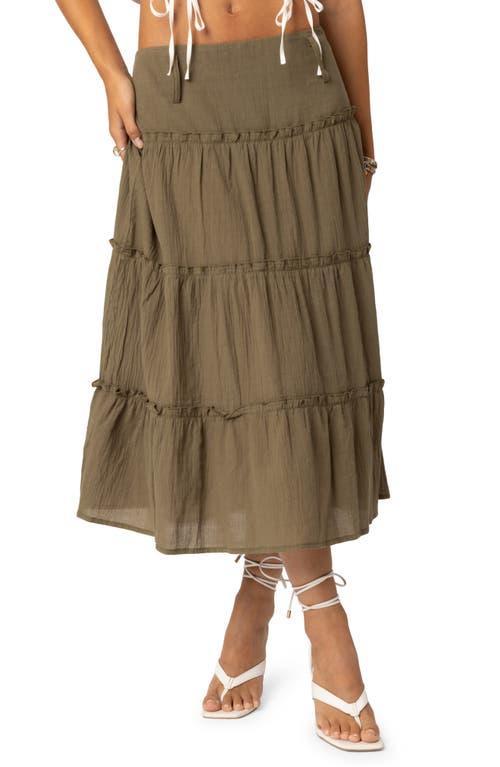 Womens Melinda Tiered Midi Skirt Product Image