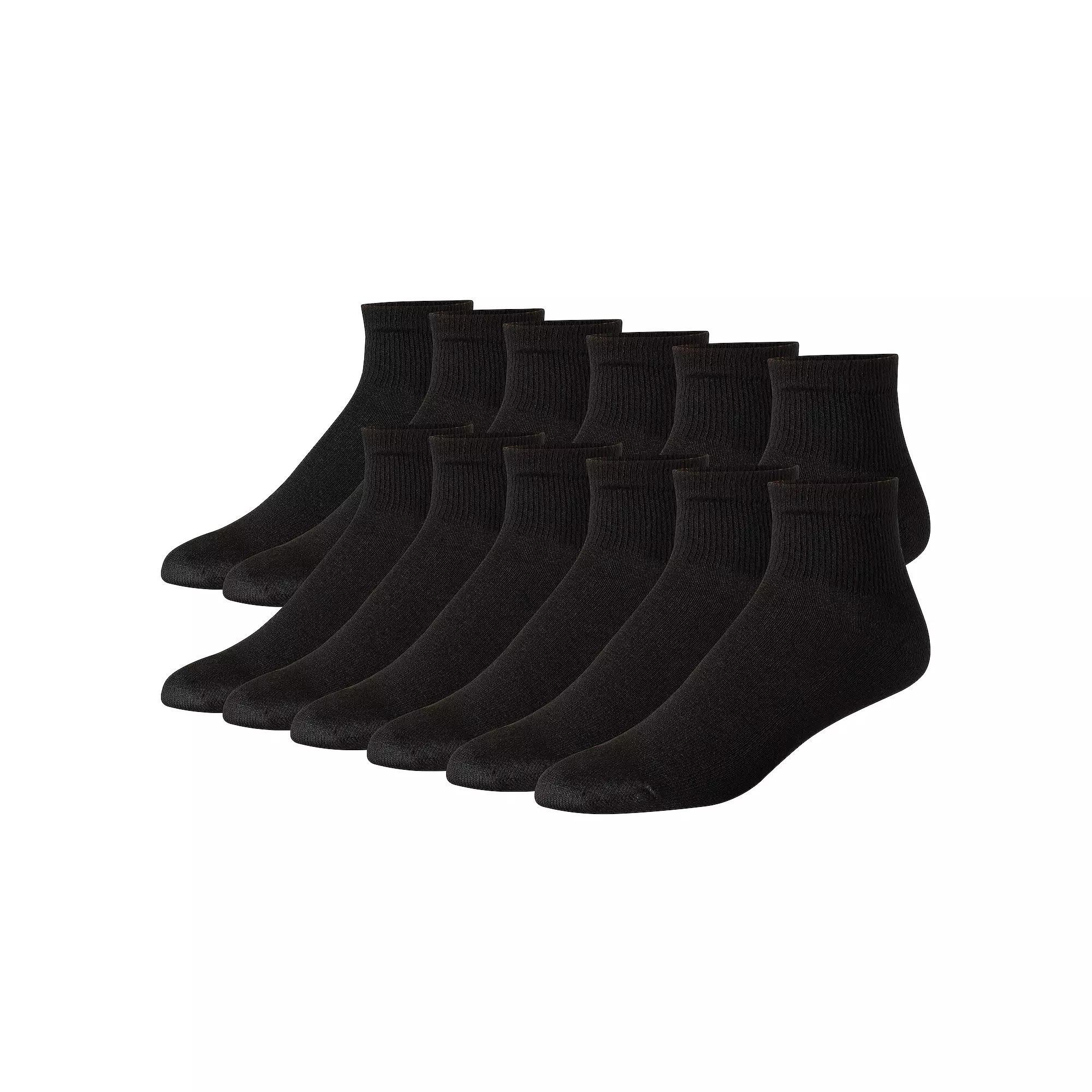 Hanes Ultimate Mens 12-Pack Soft & Durable Ankle Socks Product Image