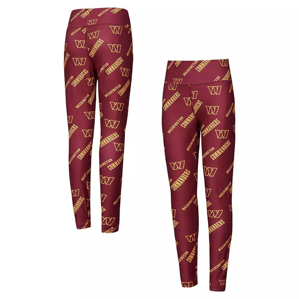 Women's Concepts Sport Burgundy Washington Commanders Breakthrough Allover Print Knit Leggings, Size: Small, Wft Med Re Product Image