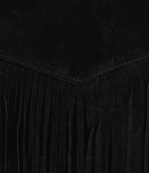 Scully Western Tiered Suede Fringe Mini Skirt Product Image