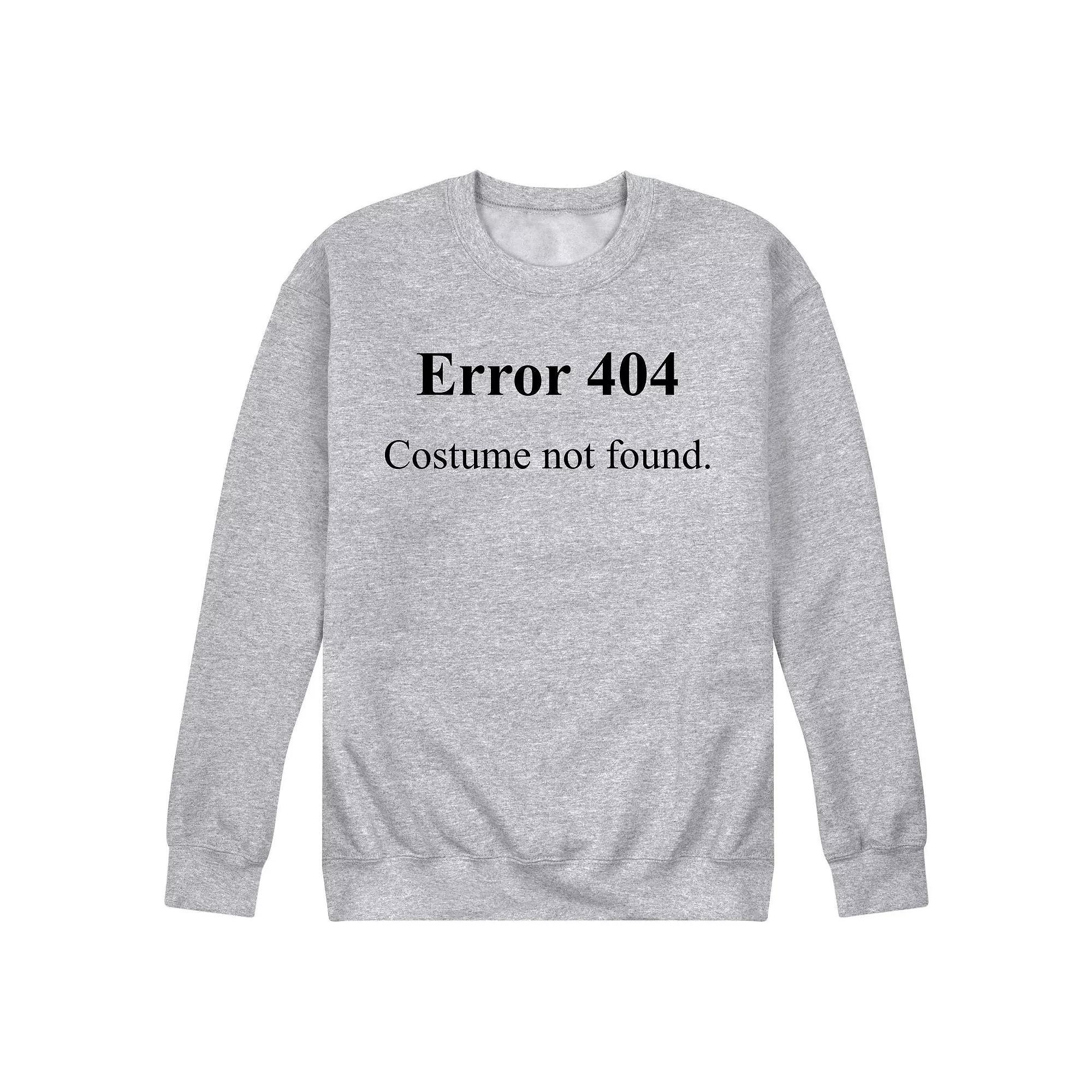 Mens Error 404 No Costume Sweatshirt Product Image
