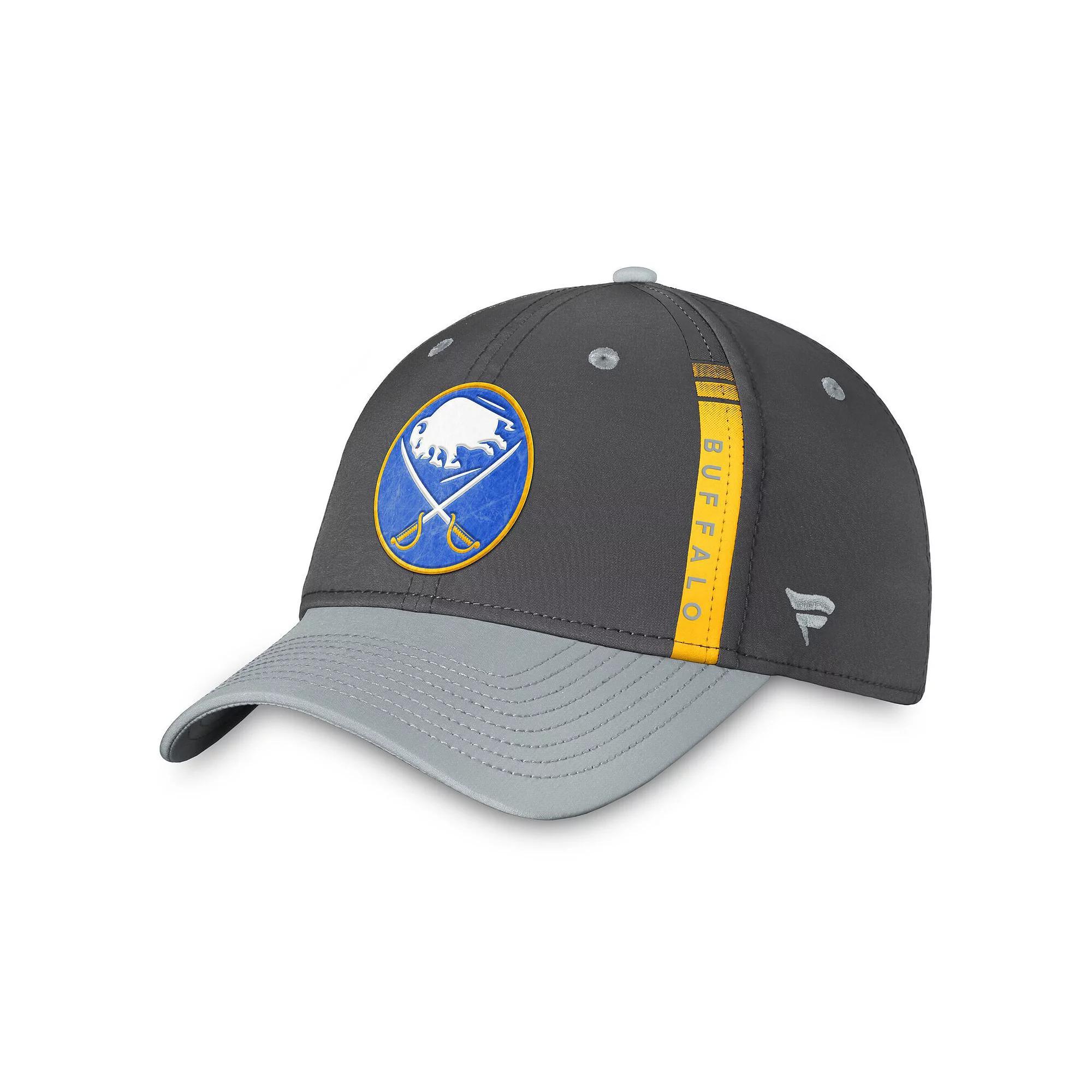 Men's Fanatics Charcoal Buffalo Sabres Authentic Pro Training Camp Flex Hat, Size: Medium/Large Product Image