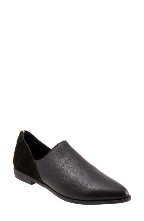 Bueno Beau Leather and Suede Back Zip Loafers Product Image