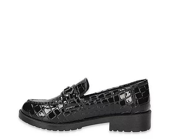 Easy Street Witney Comfort Women's Loafers, Size: 7, Black Croco Product Image