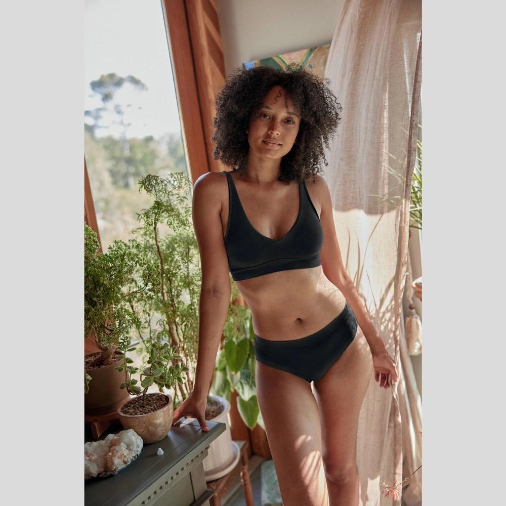 Jockey Generation™ Women's Seamfree® Back Smoothing Bralette - Black XXL: Knit Microfiber Pullover Product Image