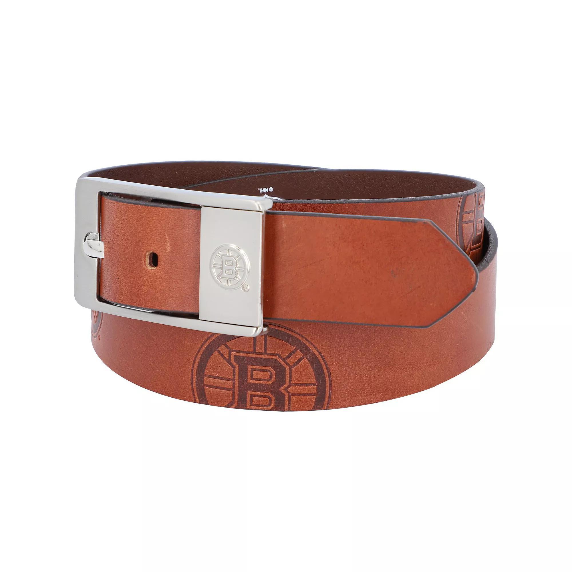 Men's Boston Bruins Brandish Belt, Size: 32, Team Product Image