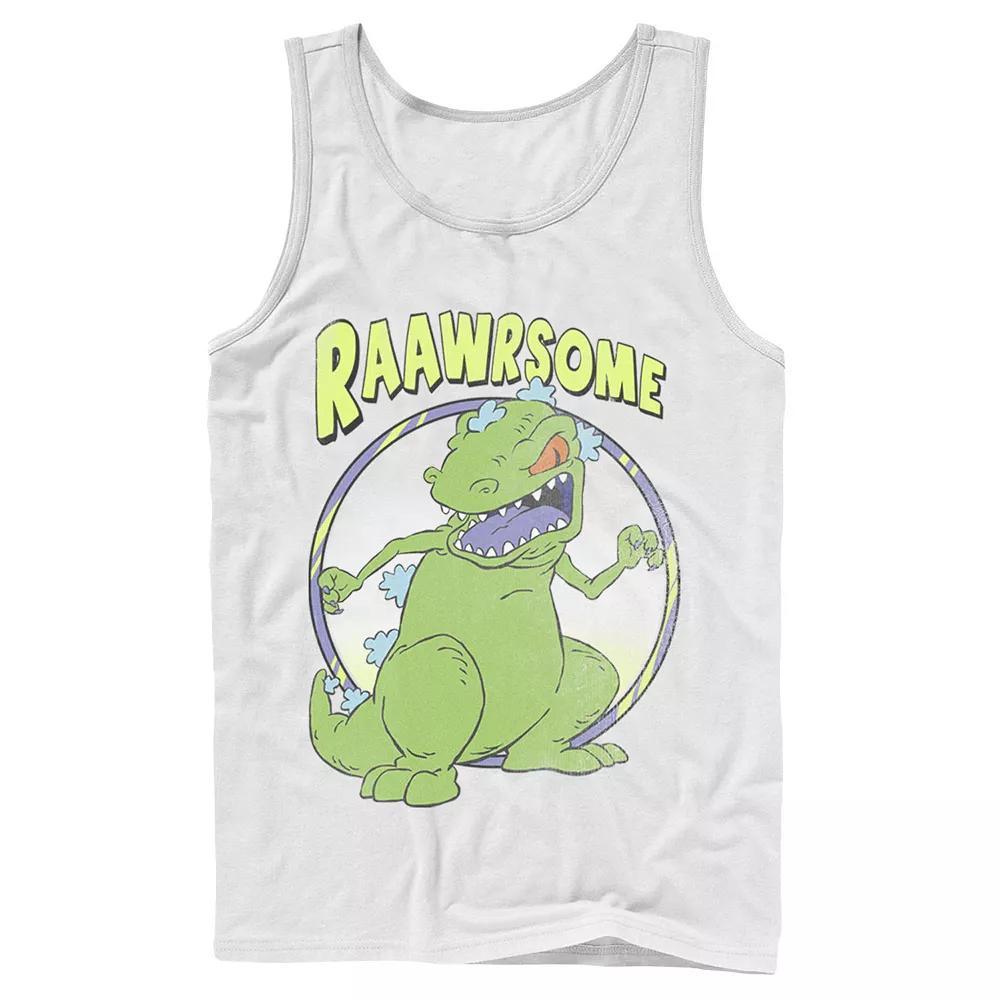 Men's RugRats Reptar Raawrsome Tank Top, Boy's, Size: Small, Grey Product Image