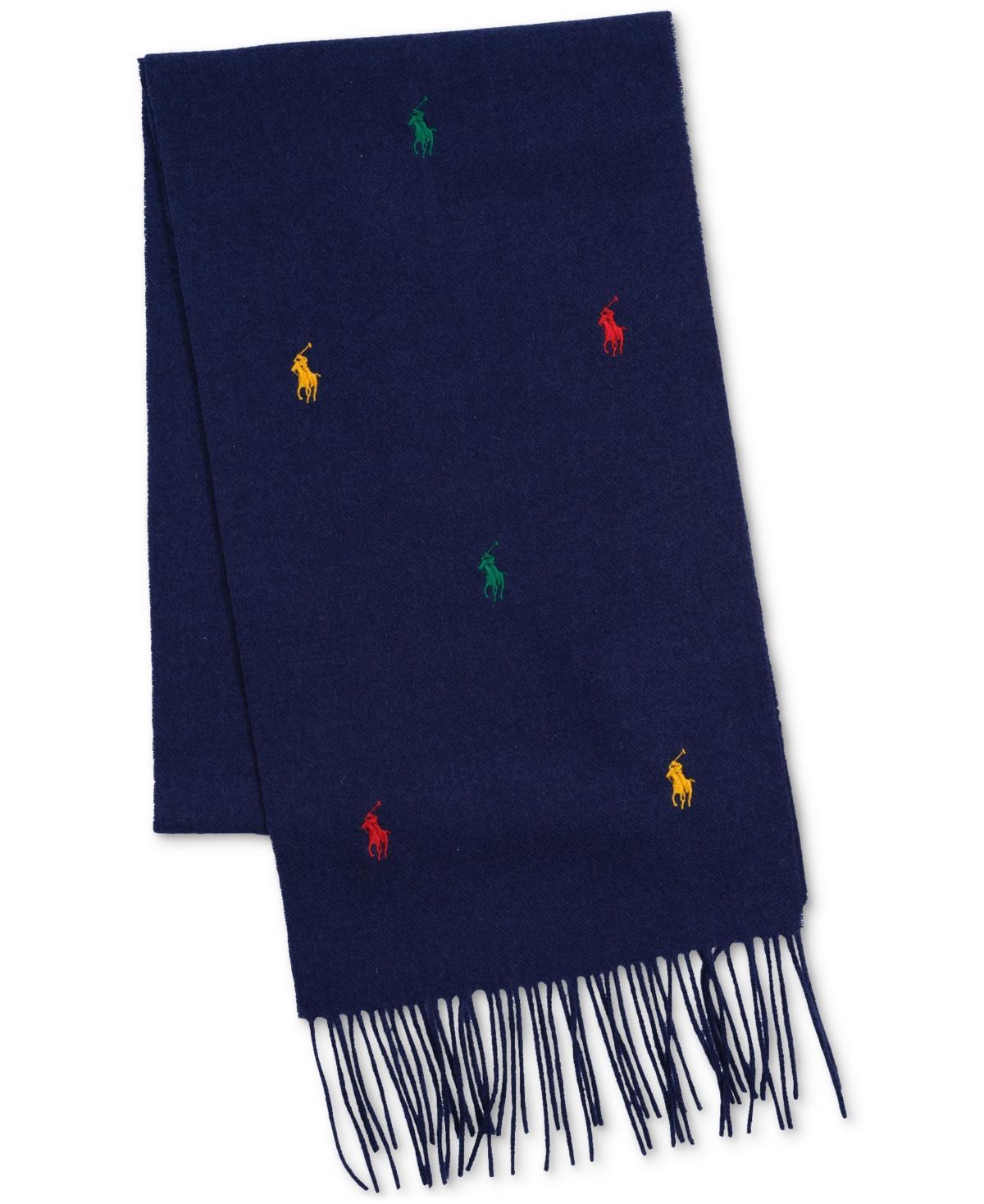 POLO RALPH LAUREN Men's Embroidered Polo Player Scarf In Newport Na Product Image