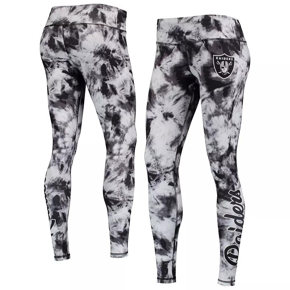 Women's FOCO Black Las Vegas Raiders Tie-Dye Leggings, Size: Small, Lvr Black Product Image