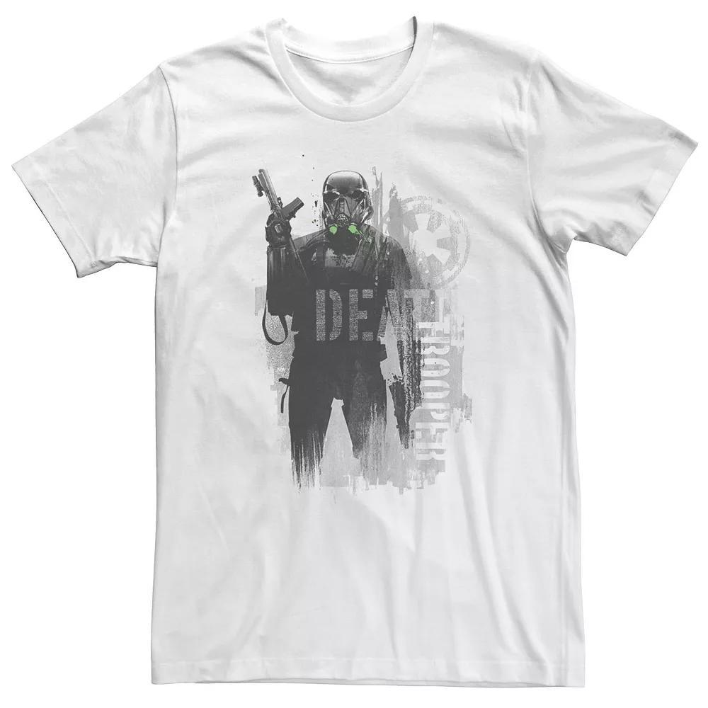 Big & Tall Star Wars Rogue One Death Trooper Grunge Tee, Men's, Size: 4XLT, White Product Image