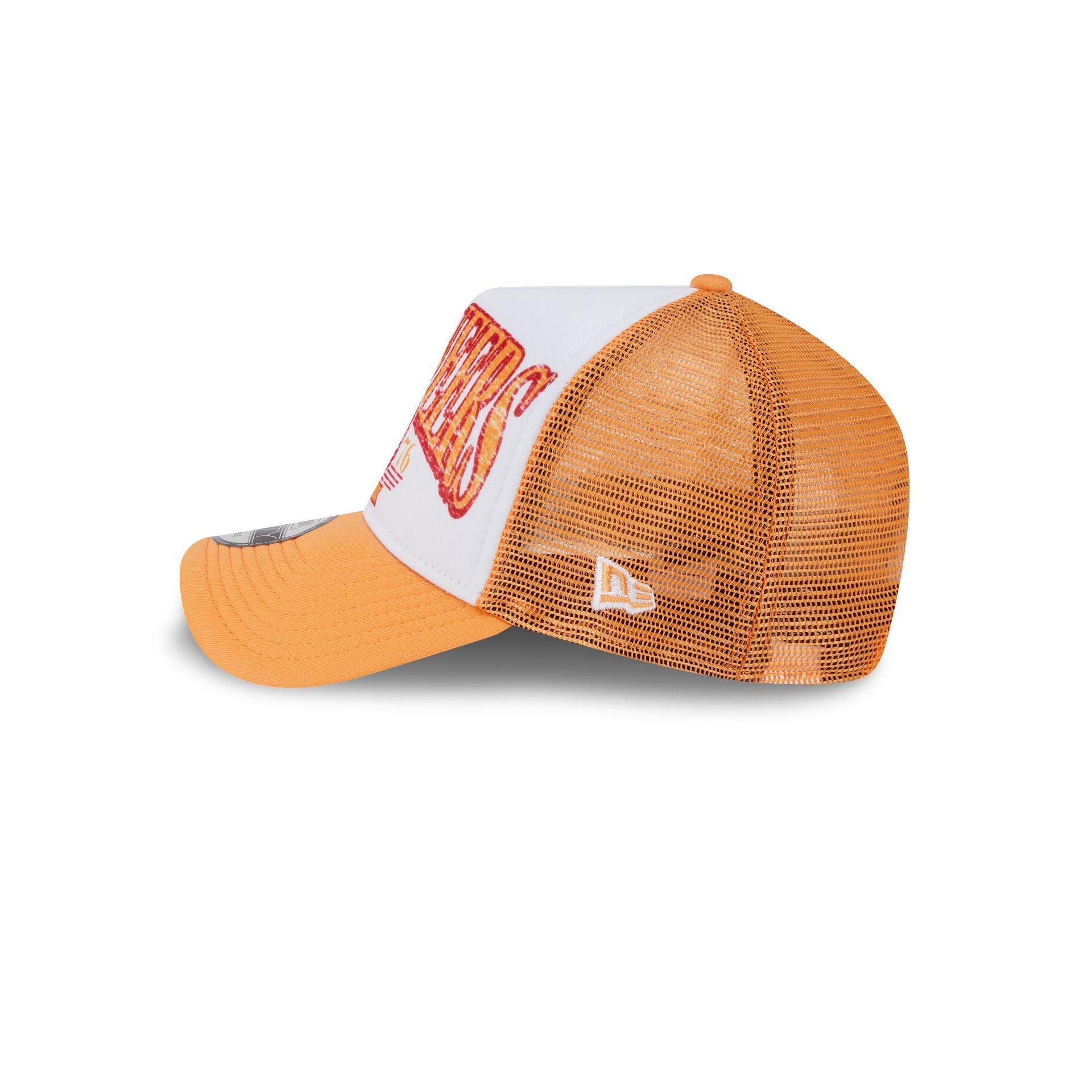 Tampa Bay Buccaneers Distressed 9FORTY A-Frame Trucker Hat Male Product Image