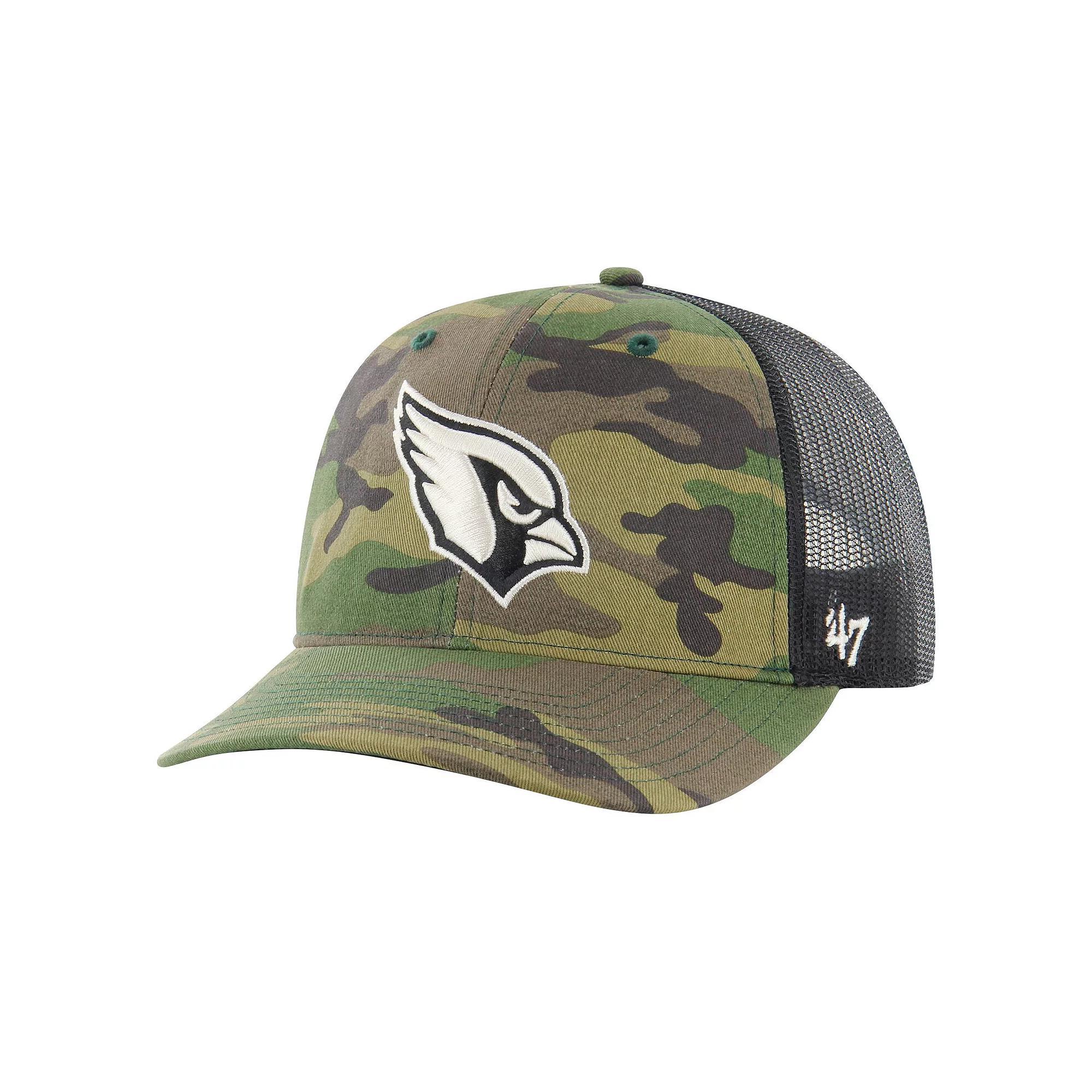 Men's '47 Camo Arizona Cardinals Trucker Adjustable Hat, Green Product Image