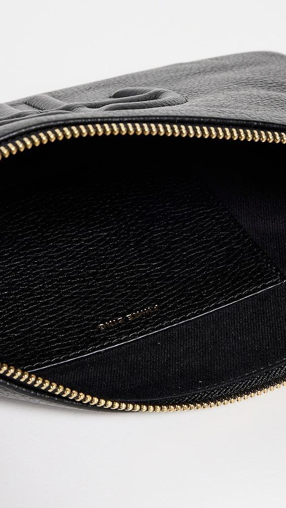ANINE BING Lili Black Pebbled Pouch | Shopbop Product Image