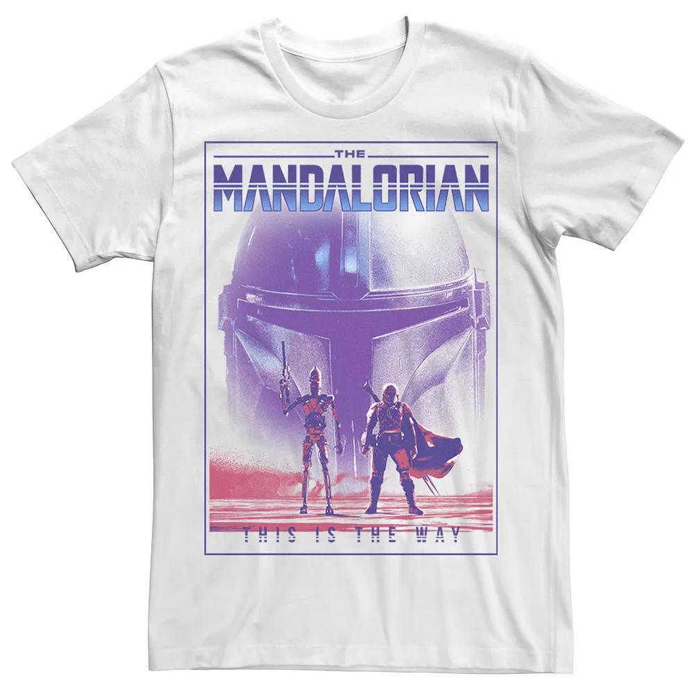Men's Star Wars: The Mandalorian & IG-11 This Is The Way Poster Tee, Size: XS, White Product Image