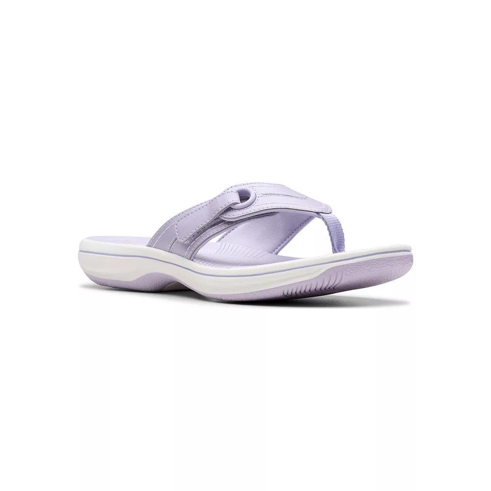 Clarks® Cloudsteppers Breeze Reyna Women's Flip Flop Sandals, Size: 7, Purple Product Image