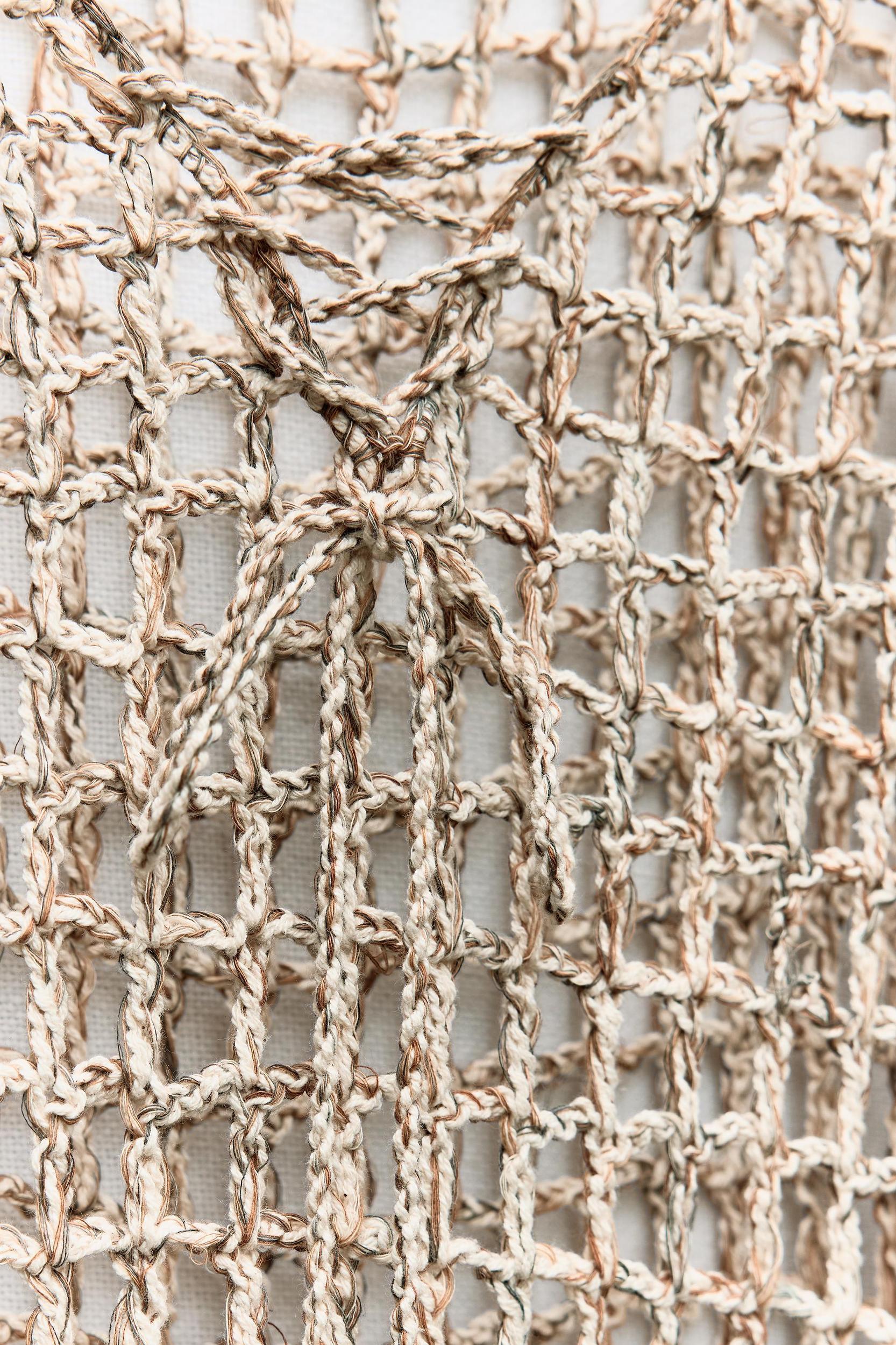 TASSELED CROCHET KAFTAN DRESS Product Image