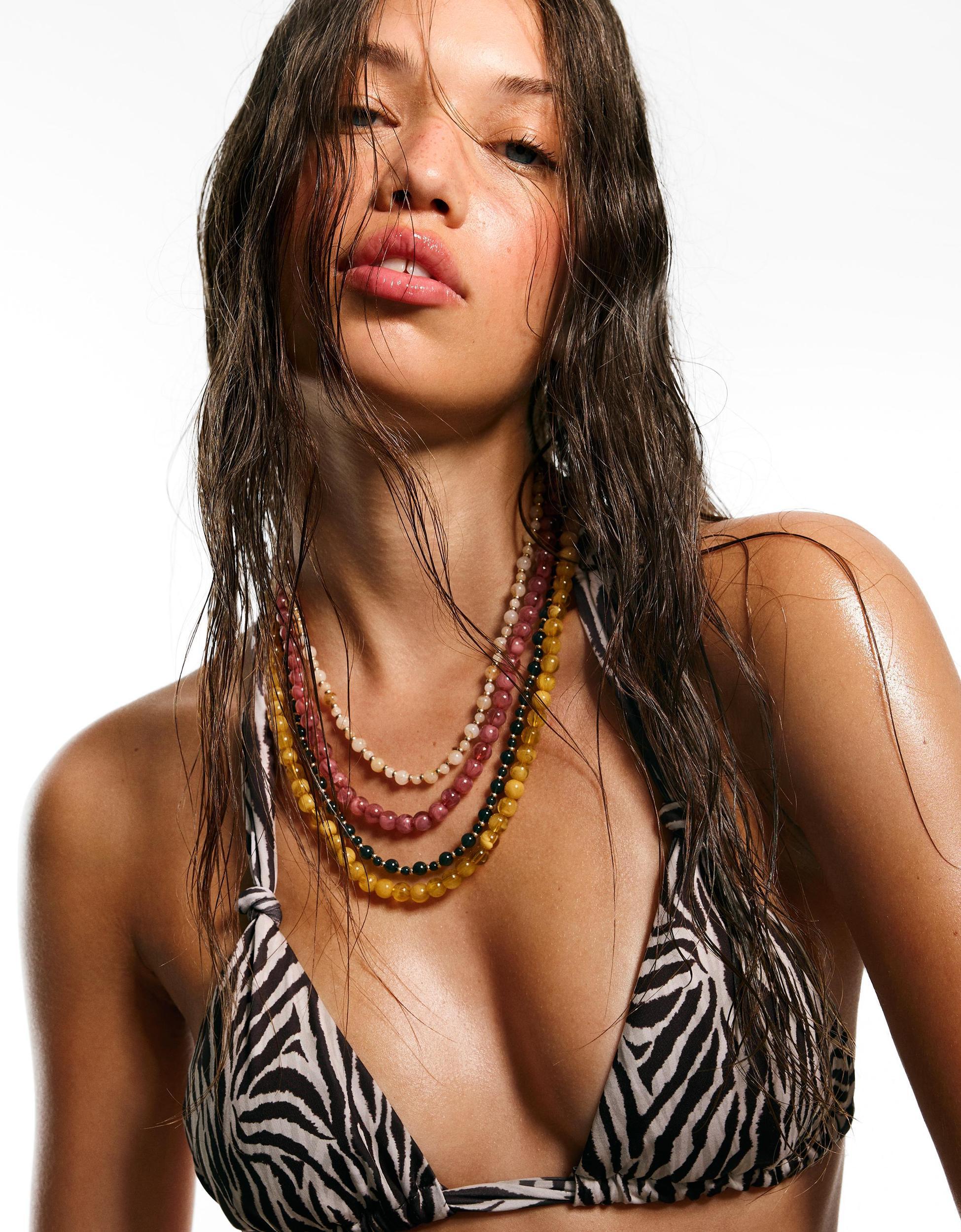 4-pack of necklaces with beads Product Image