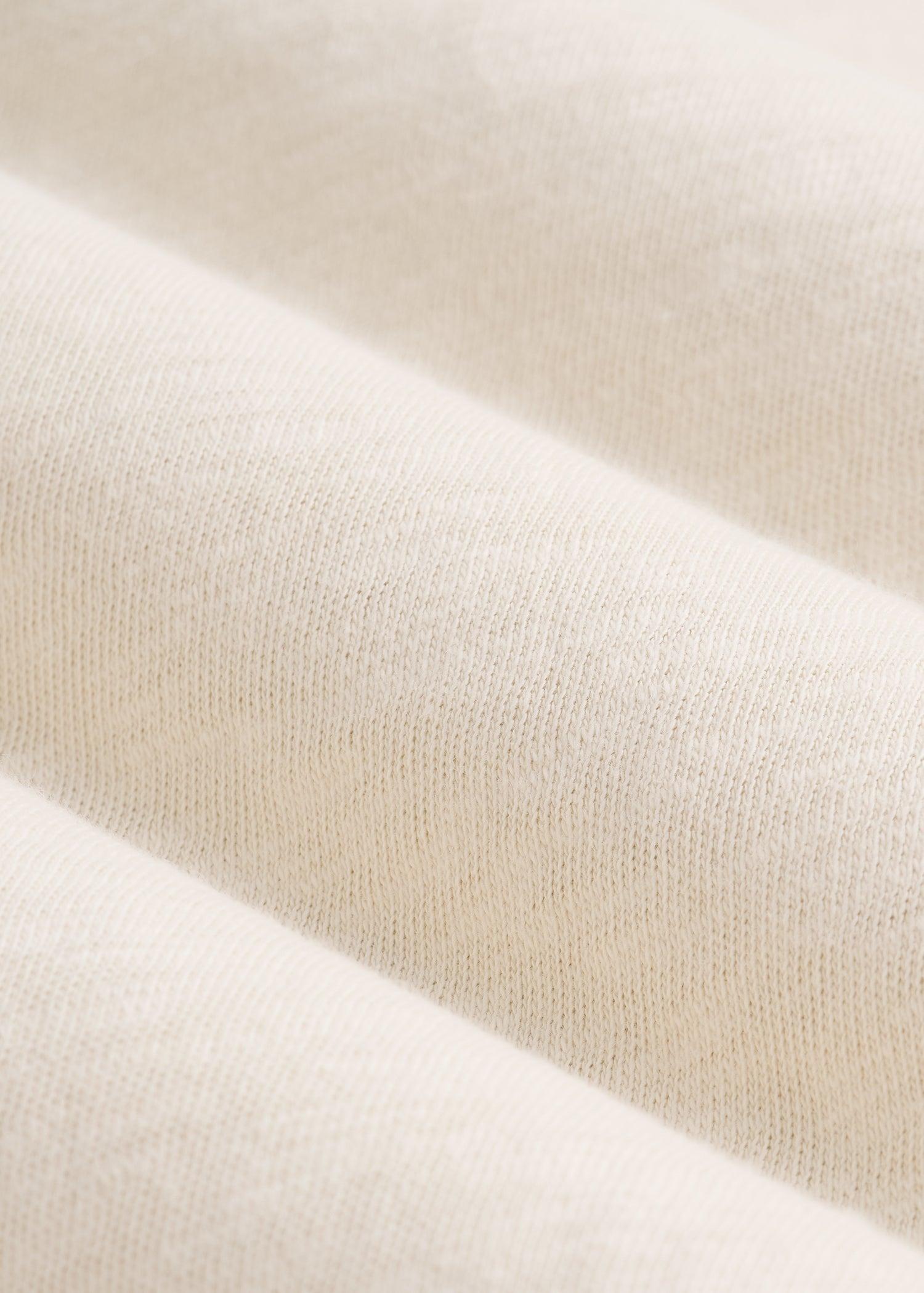 Sunwashed Slub Crewneck for Tall Men in Ivory White Product Image