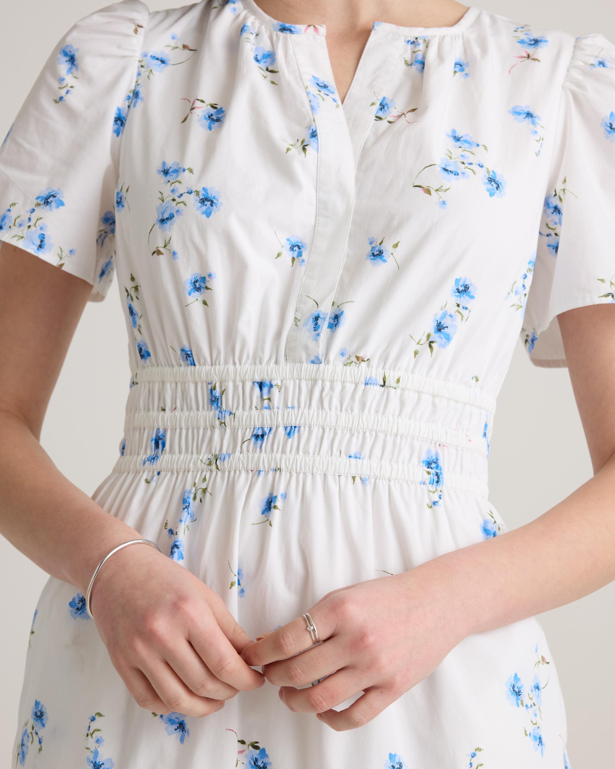 Quince | Women's Poplin Tiered Maxi Dress Cotton Product Image