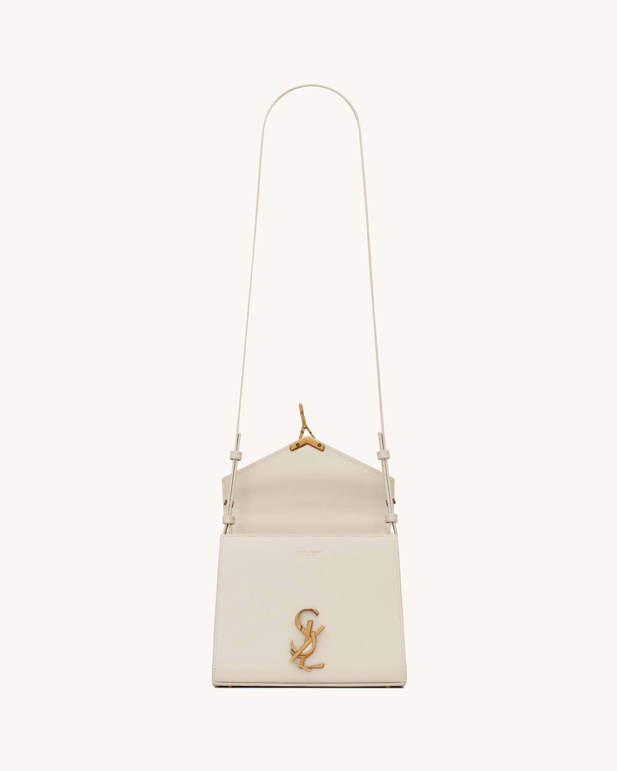 CASSANDRA Mini top handle bag in grain de poudre embossed leather Product Image