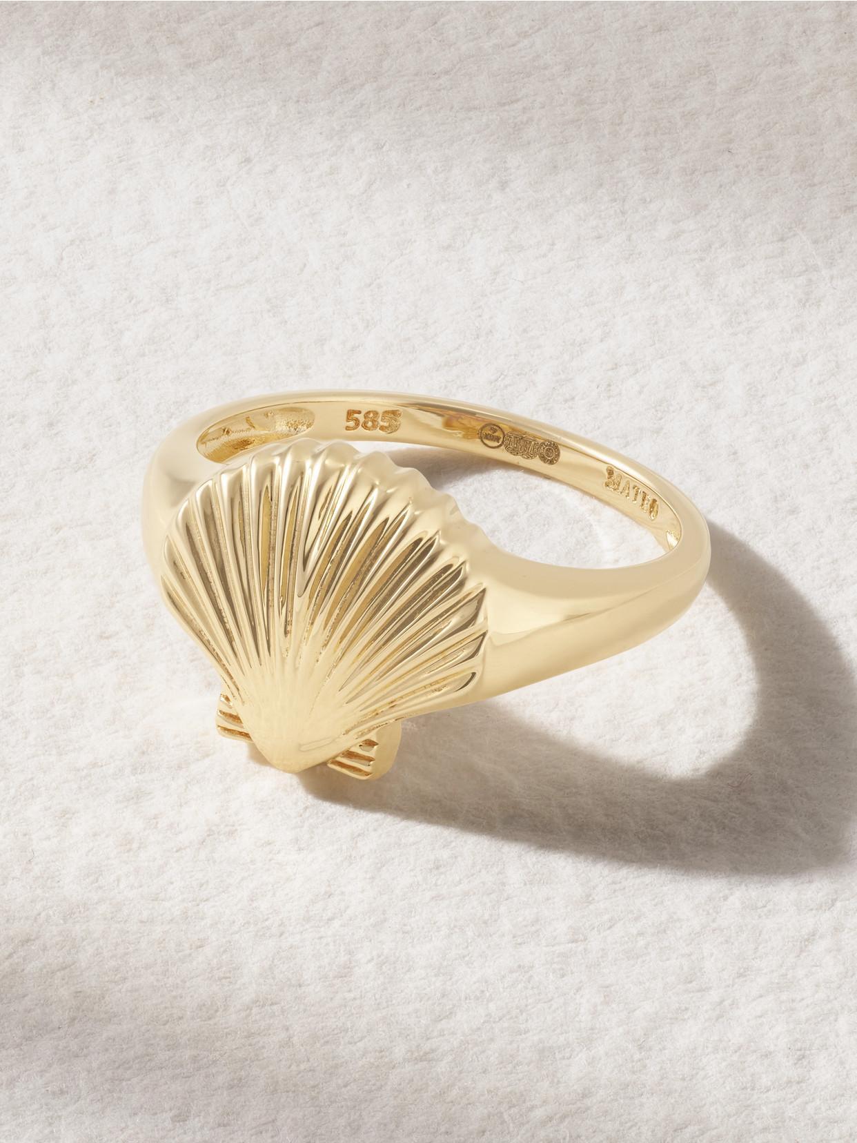 MATEO Venus 14-karat Gold Signet Ring Product Image