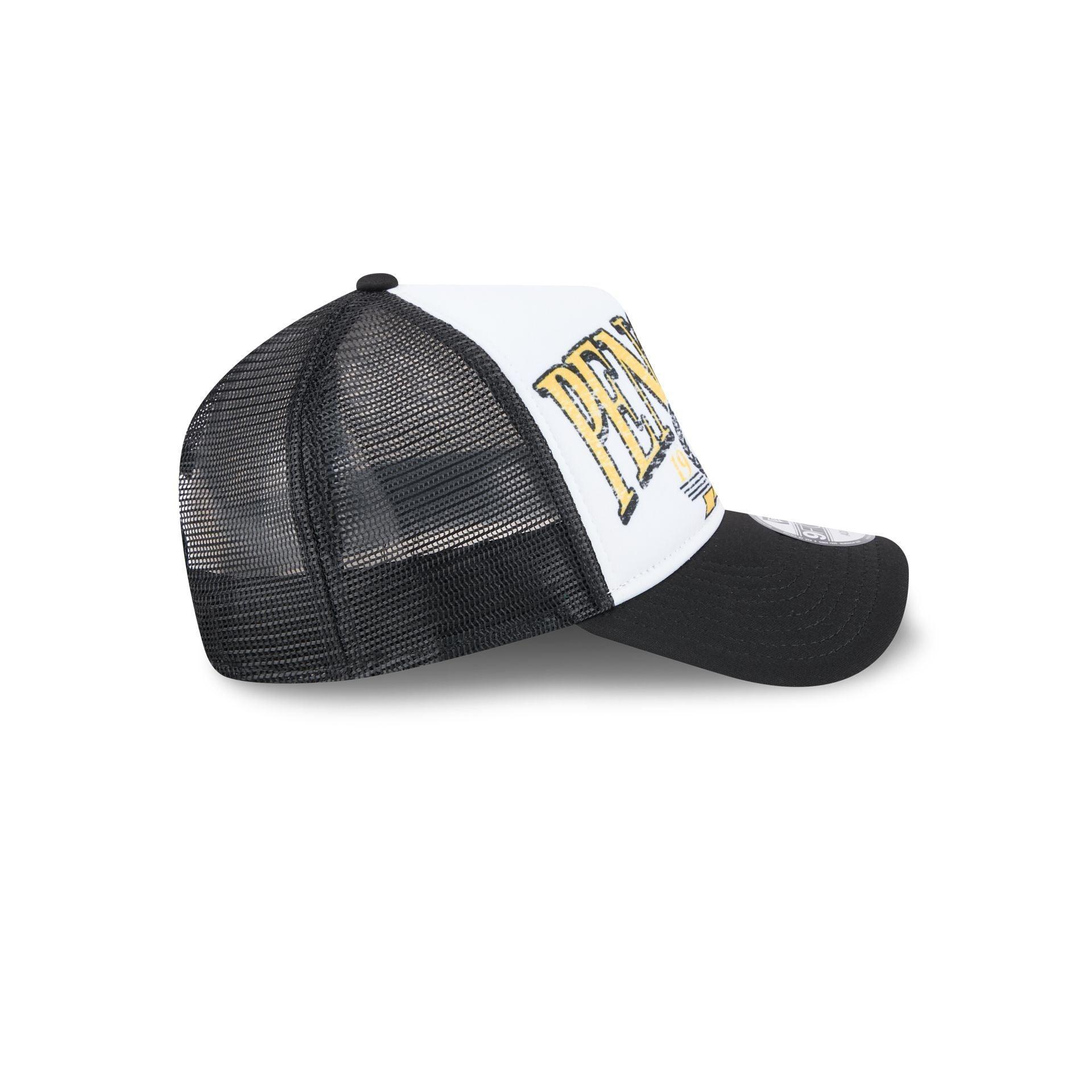 Pittsburgh Penguins Distressed 9FORTY A-Frame Trucker Hat Male Product Image