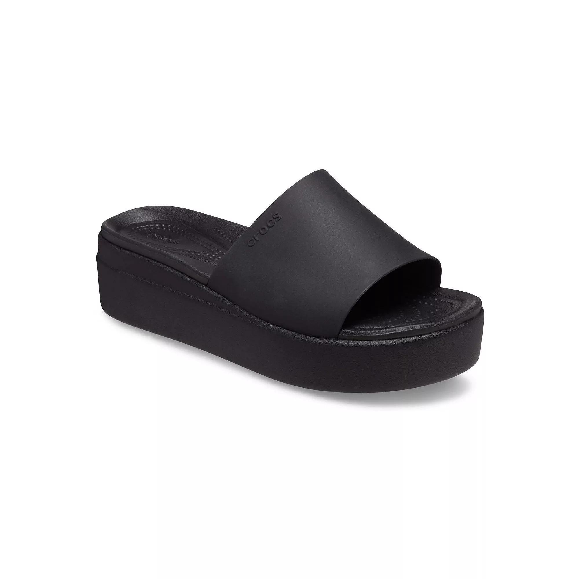 Crocs Brooklyn Women's Slide Sandals, Size: 6, Black Product Image