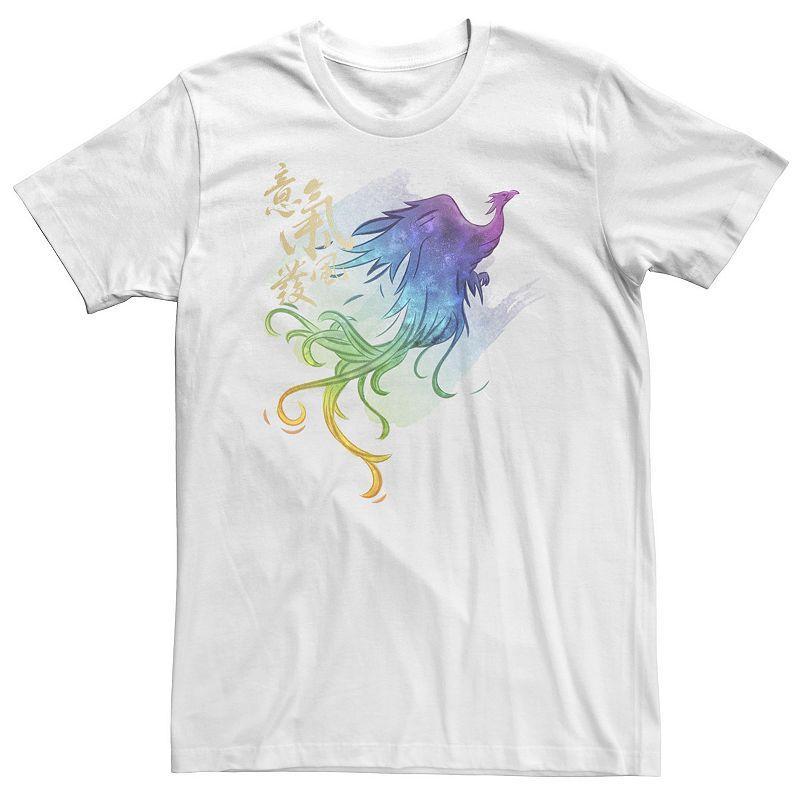 Big & Tall Disney Mulan Live Action Phoenix Watercolor Tee, Men's, Size: XLT, White Product Image