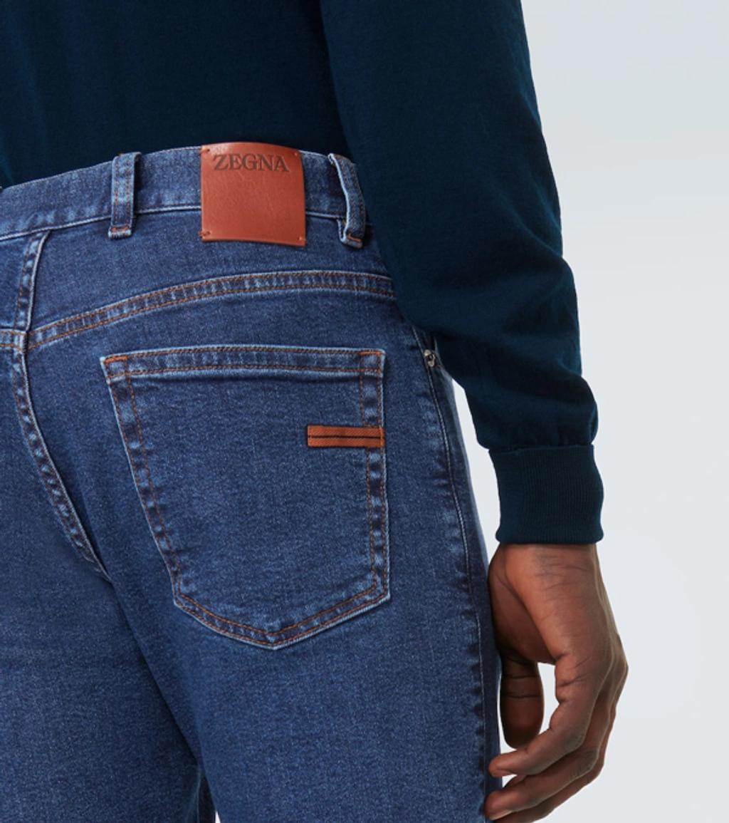 ZEGNA Roccia Slim-fit Jeans In Blue Product Image