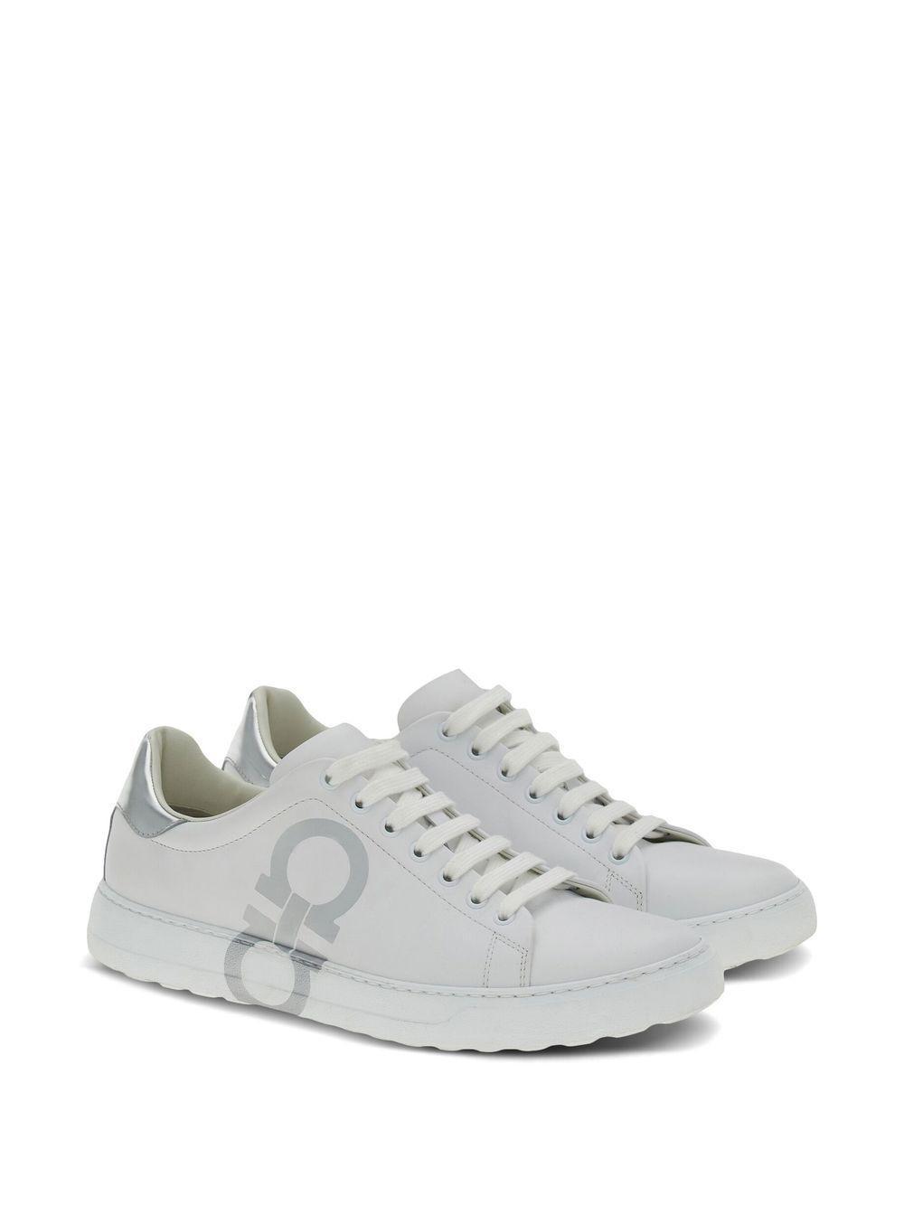 Gancini-print lace-up sneakers Product Image